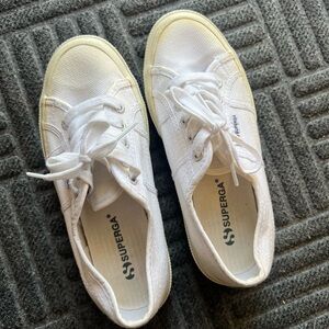 Superga 2750 Cotu Classic White Lace-Up Sneakers